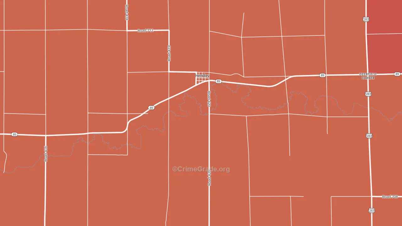 68946, NE Map of Drug-Related Crime Rates