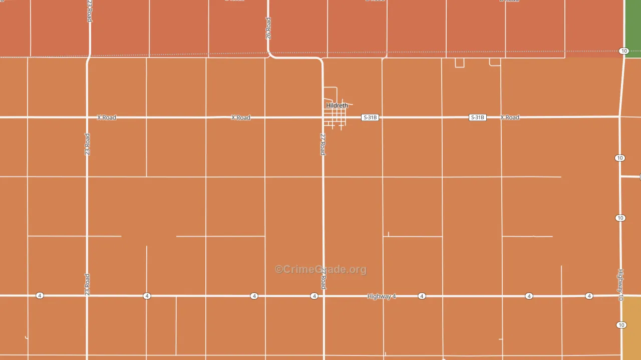 68947, NE Map of Drug-Related Crime Rates