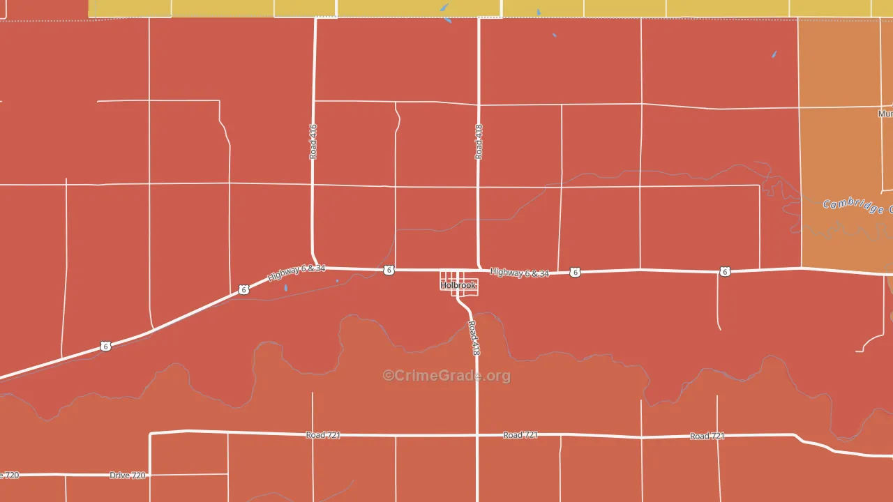 68948, NE Map of Drug-Related Crime Rates
