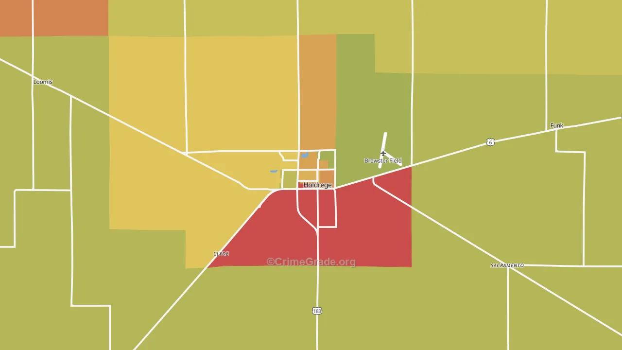 68949, NE Map of Drug-Related Crime Rates