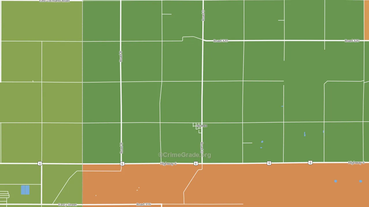 68954, NE Map of Drug-Related Crime Rates