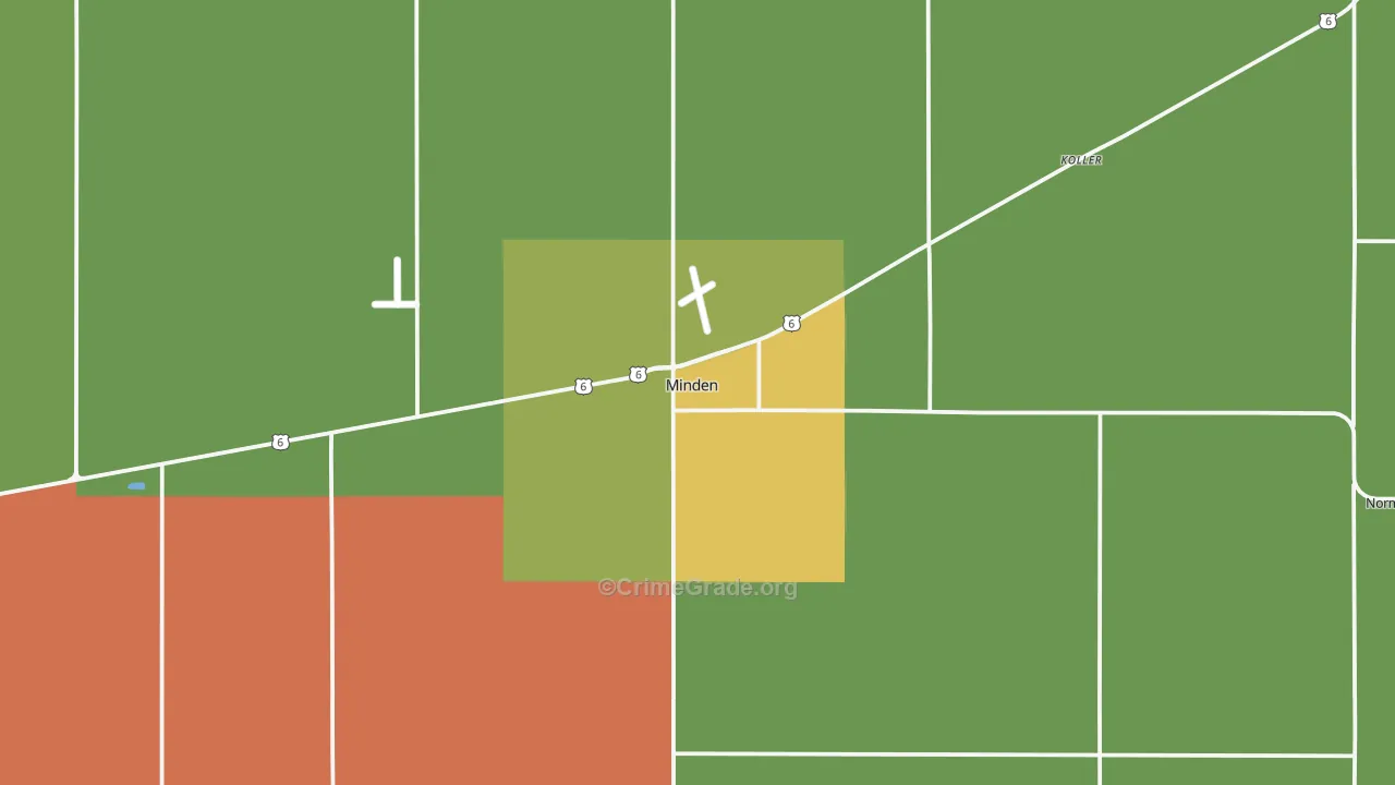 68959, NE Map of Drug-Related Crime Rates