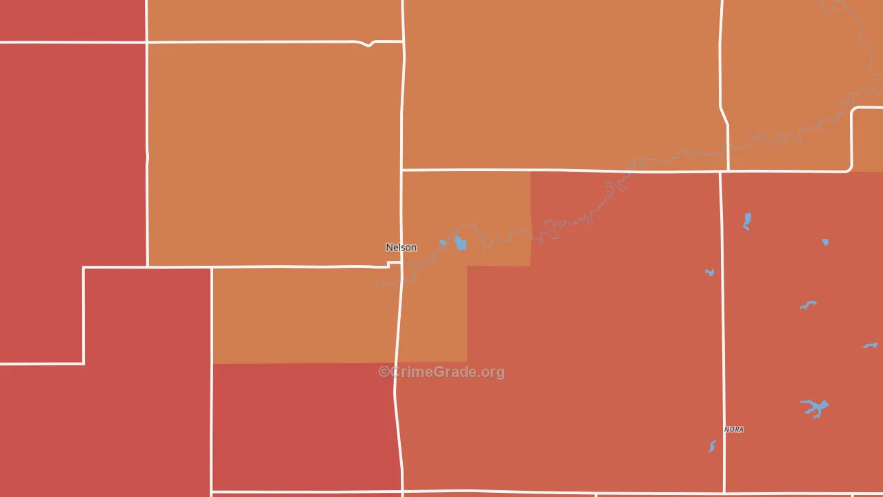 68961, NE Map of Drug-Related Crime Rates