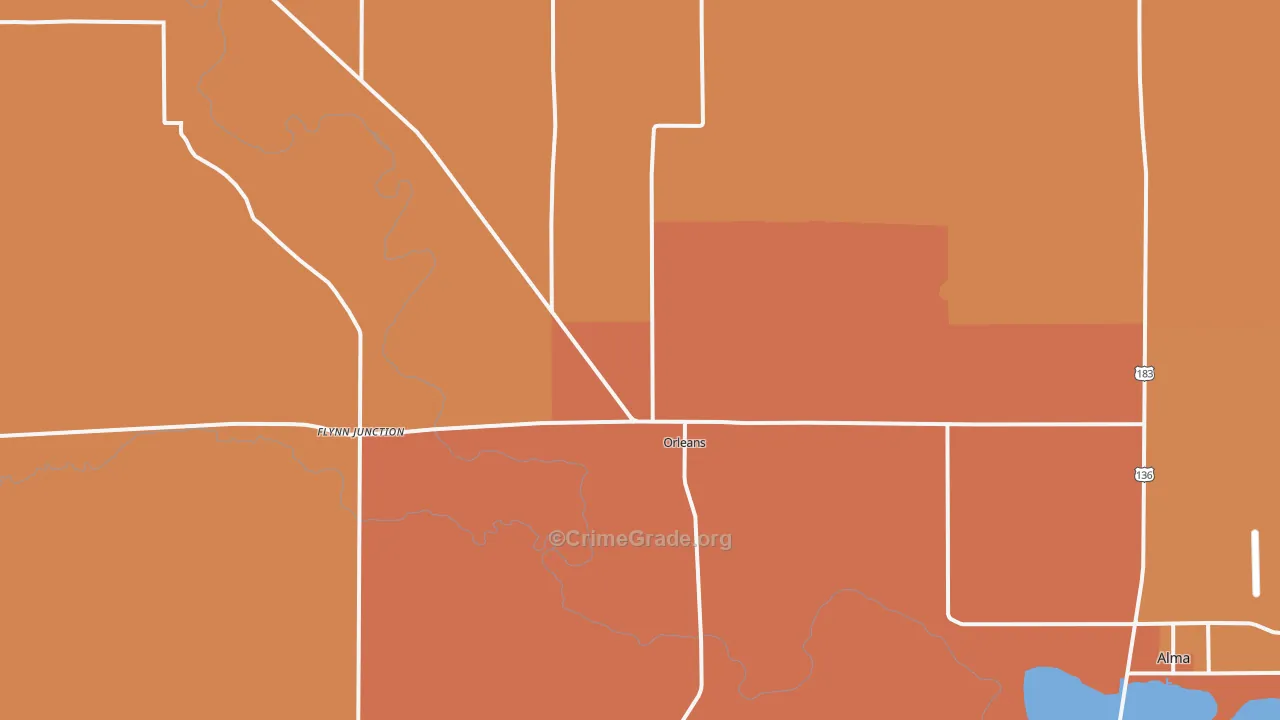 68966, NE Map of Drug-Related Crime Rates
