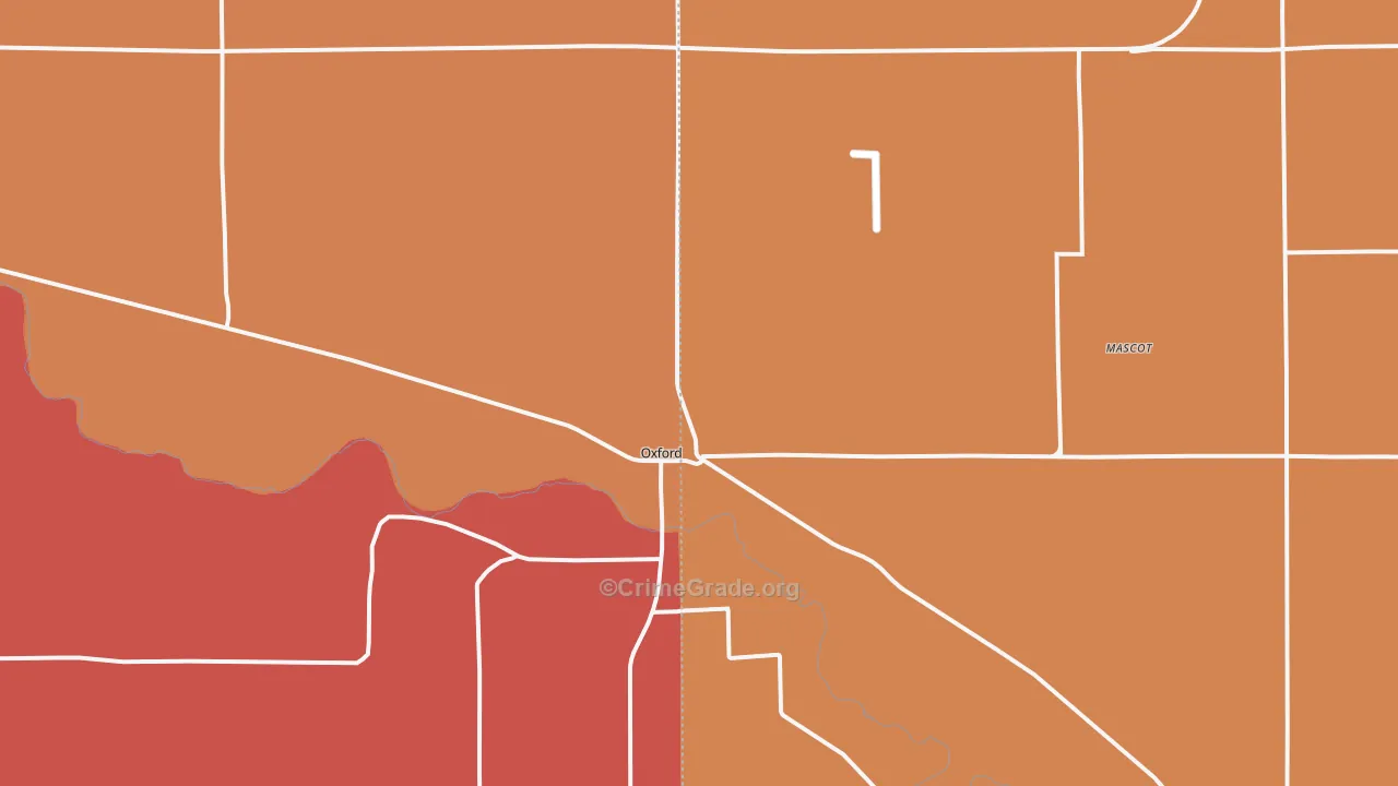 68967, NE Map of Drug-Related Crime Rates