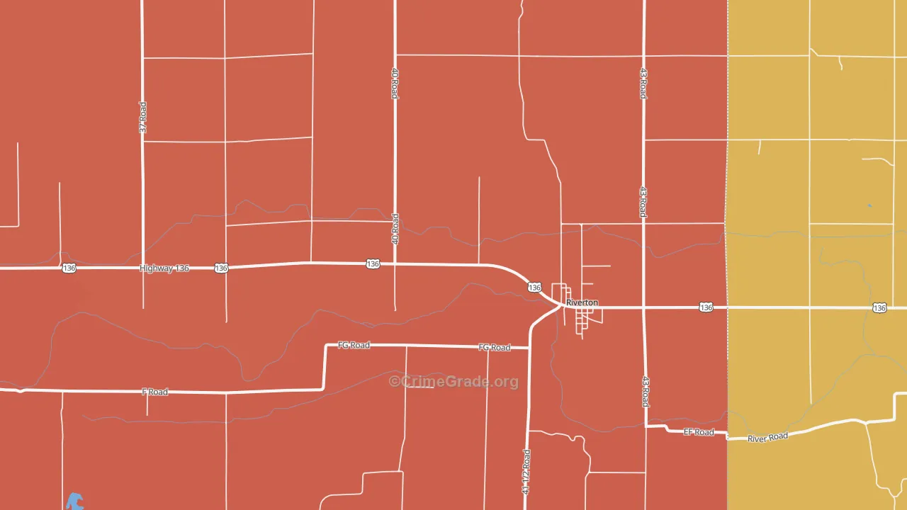 68972, NE Map of Drug-Related Crime Rates