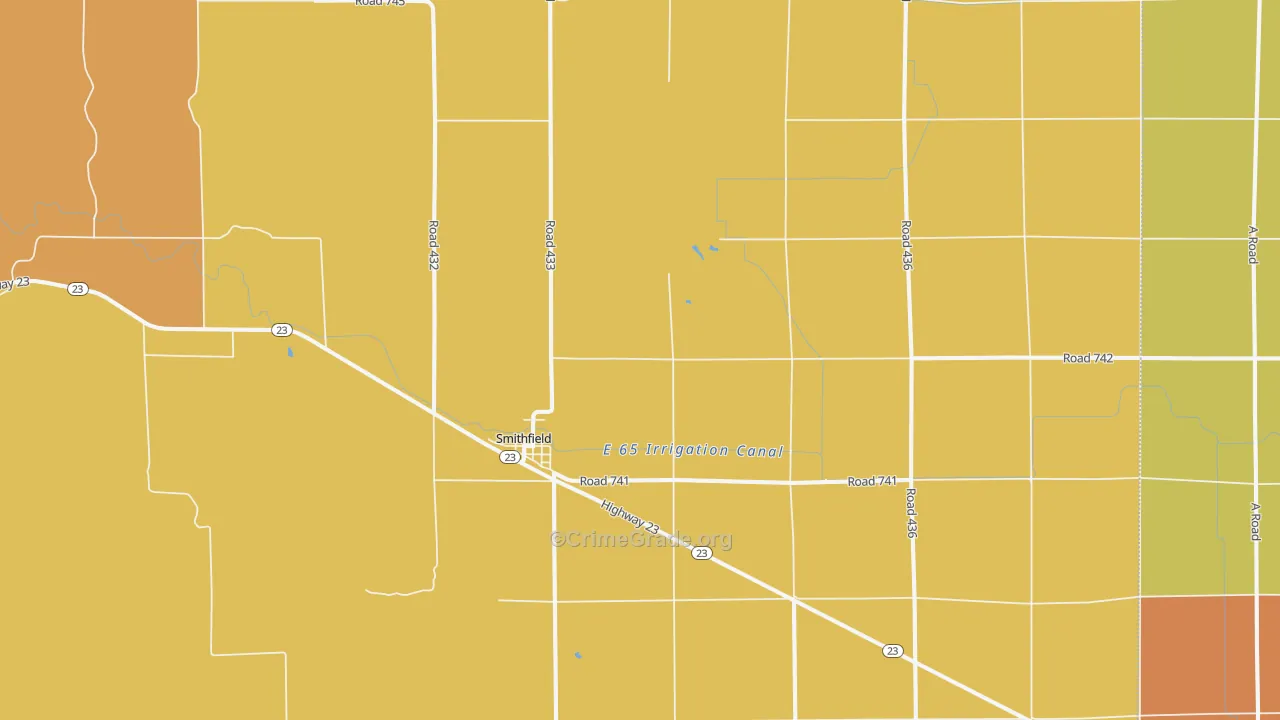 68976, NE Map of Drug-Related Crime Rates