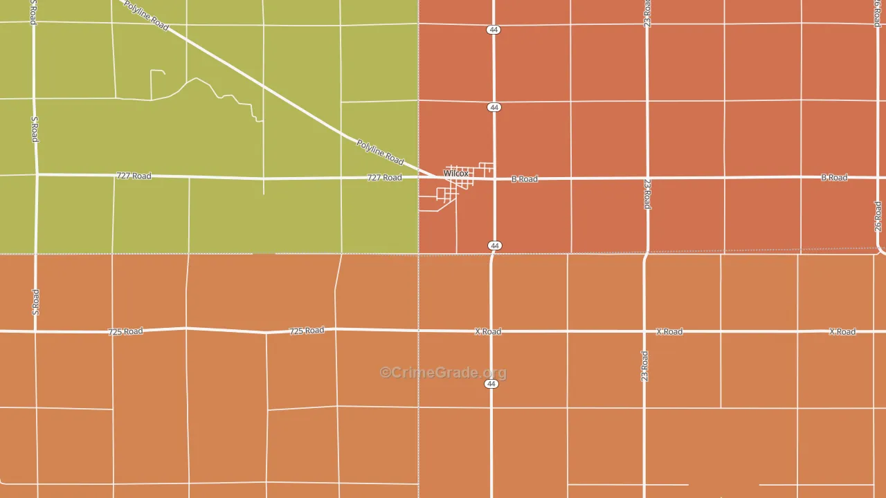 68982, NE Map of Drug-Related Crime Rates