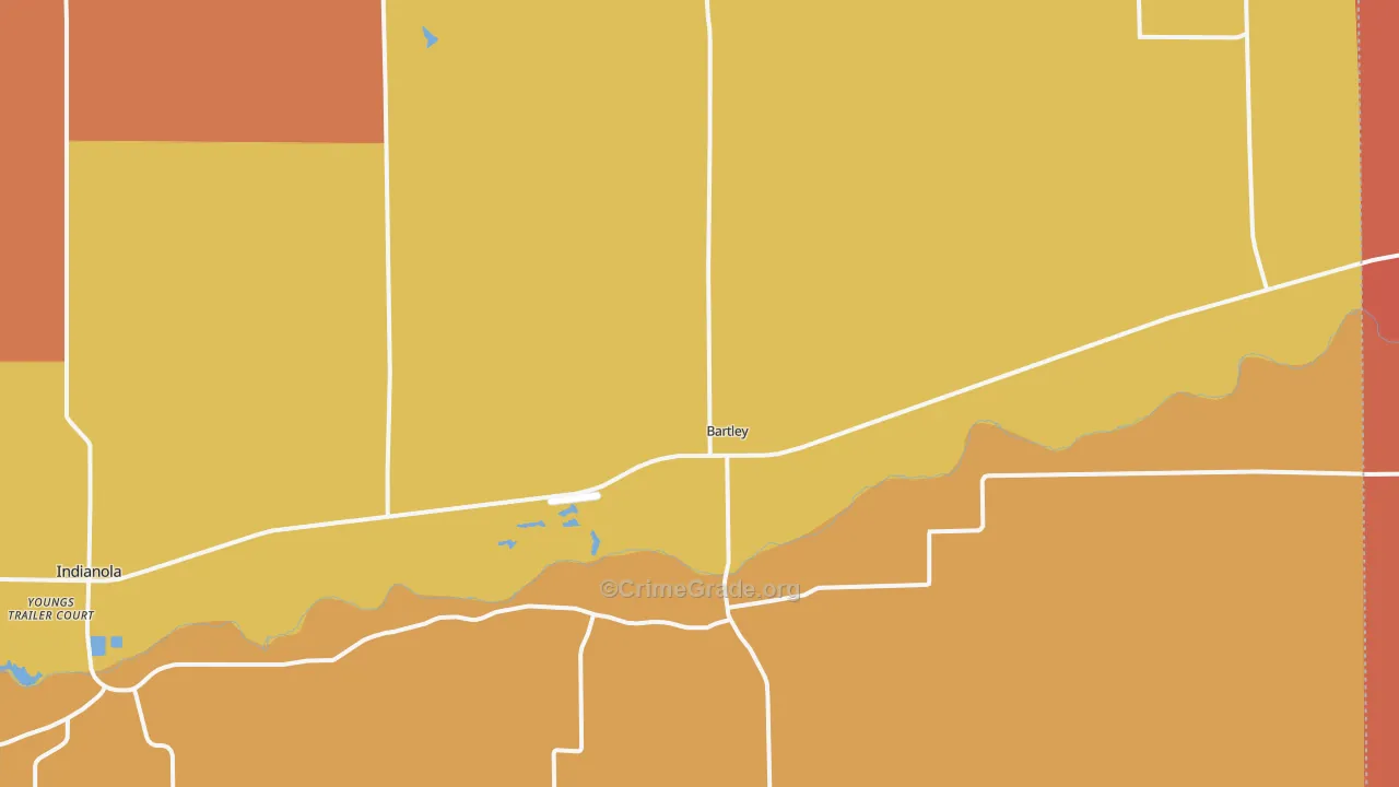 69020, NE Map of Drug-Related Crime Rates