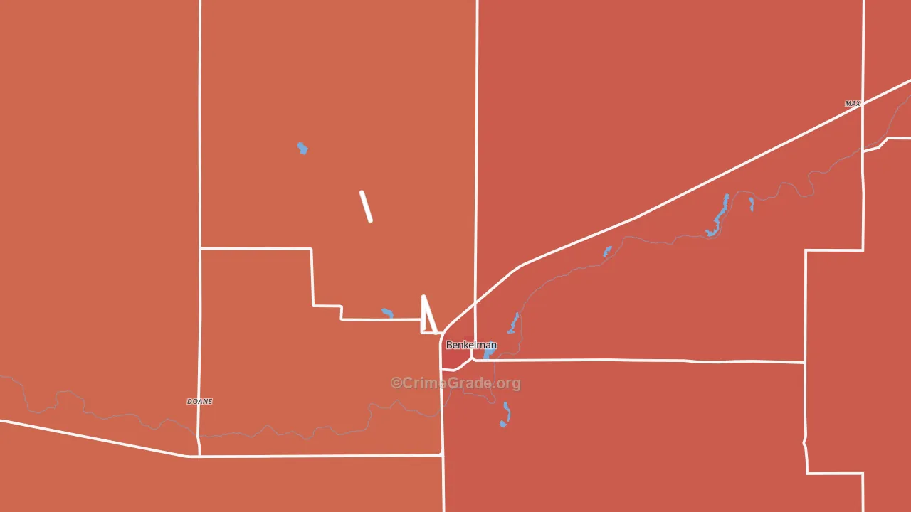 69021, NE Map of Drug-Related Crime Rates