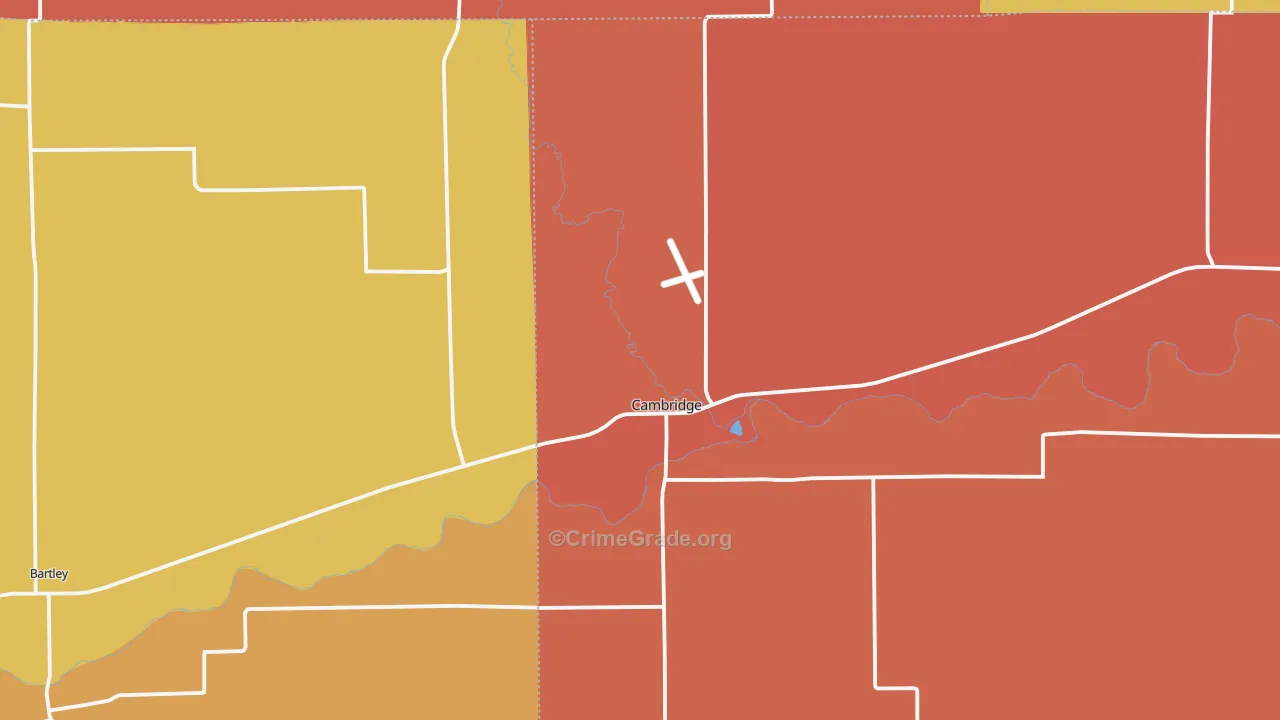 69022, NE Map of Drug-Related Crime Rates