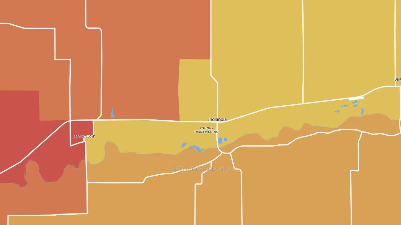 69034, NE Map of Drug-Related Crime Rates