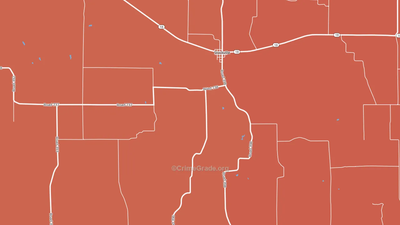 69042, NE Map of Drug-Related Crime Rates
