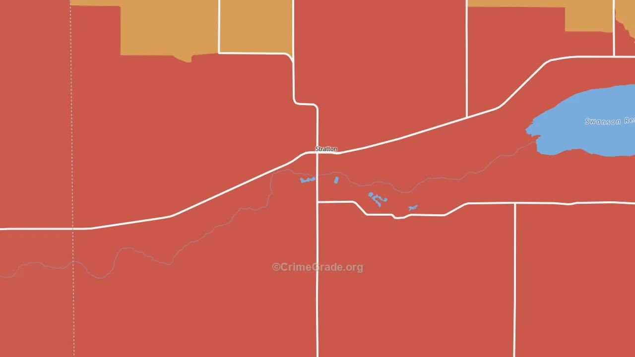 69043, NE Map of Drug-Related Crime Rates
