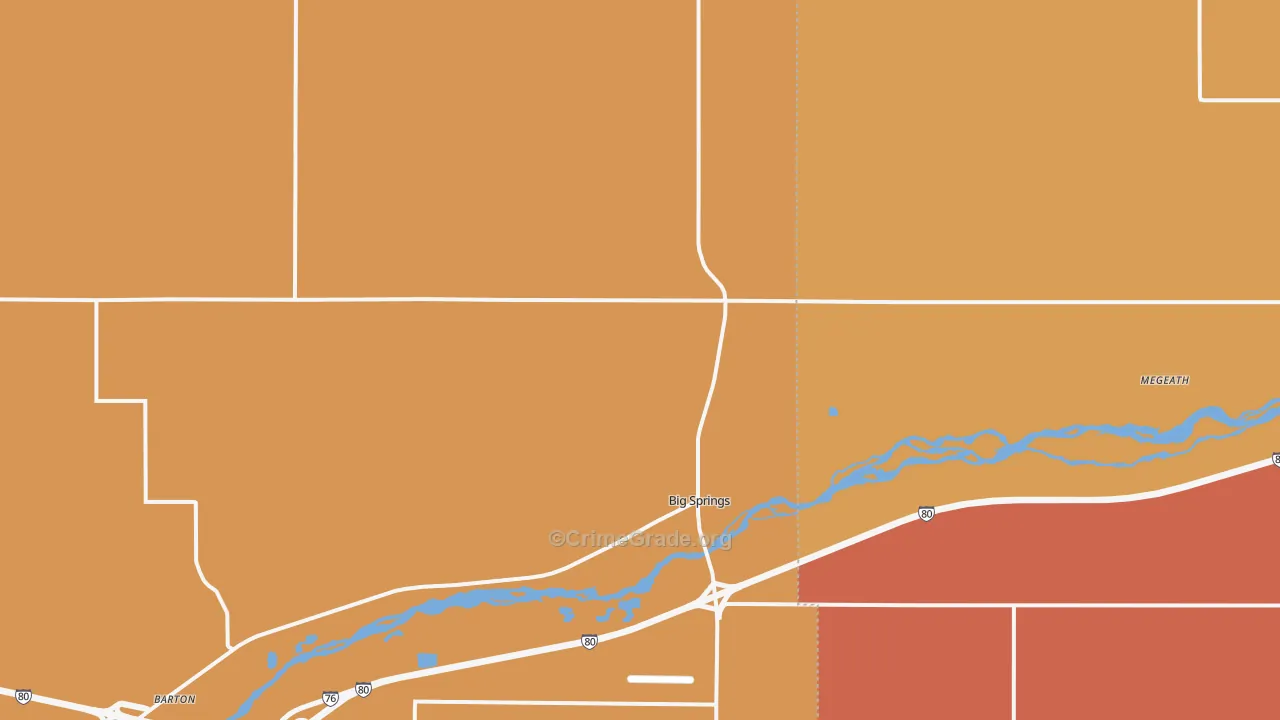 69122, NE Map of Drug-Related Crime Rates