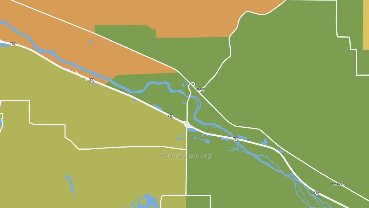 69123, NE Map of Drug-Related Crime Rates