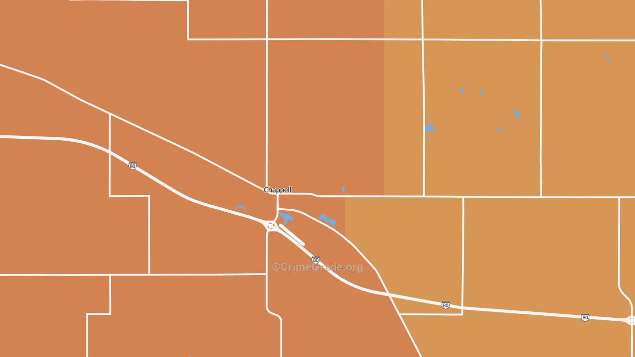 69129, NE Map of Drug-Related Crime Rates