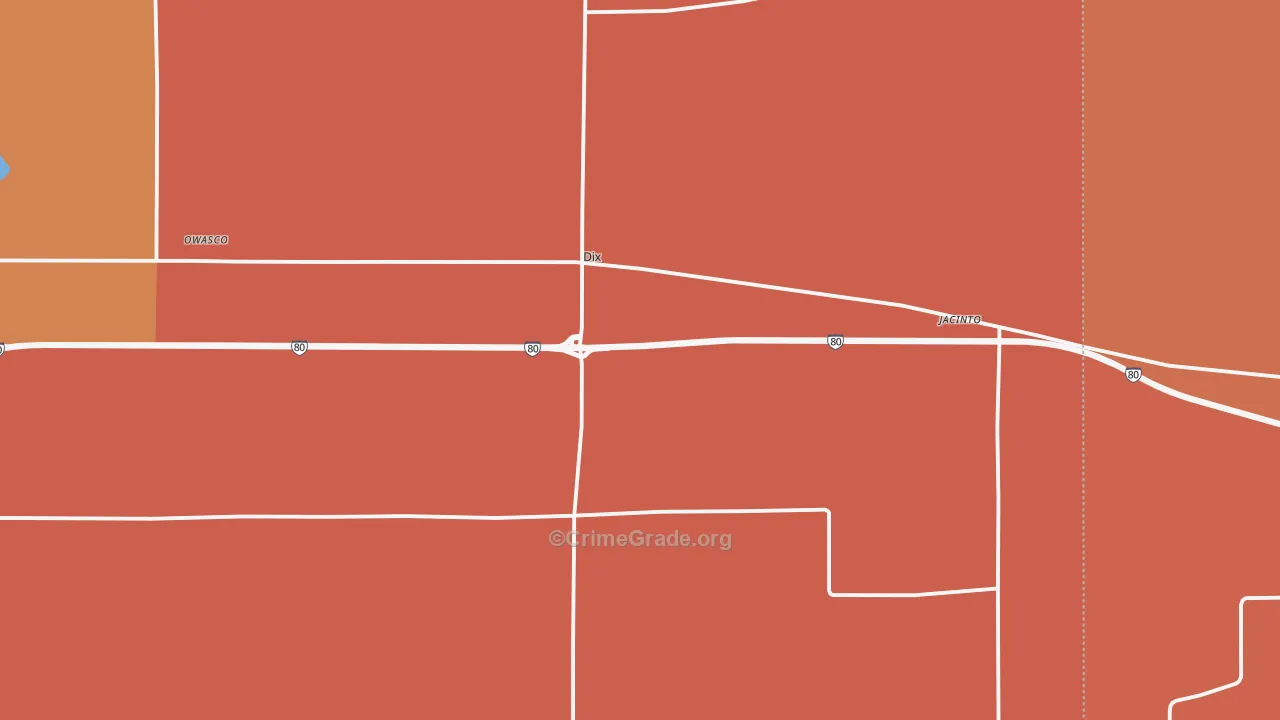 69133, NE Map of Drug-Related Crime Rates