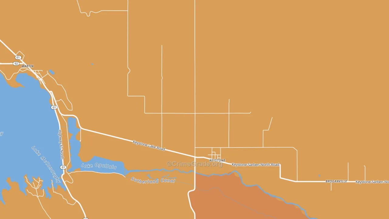 69144, NE Map of Drug-Related Crime Rates