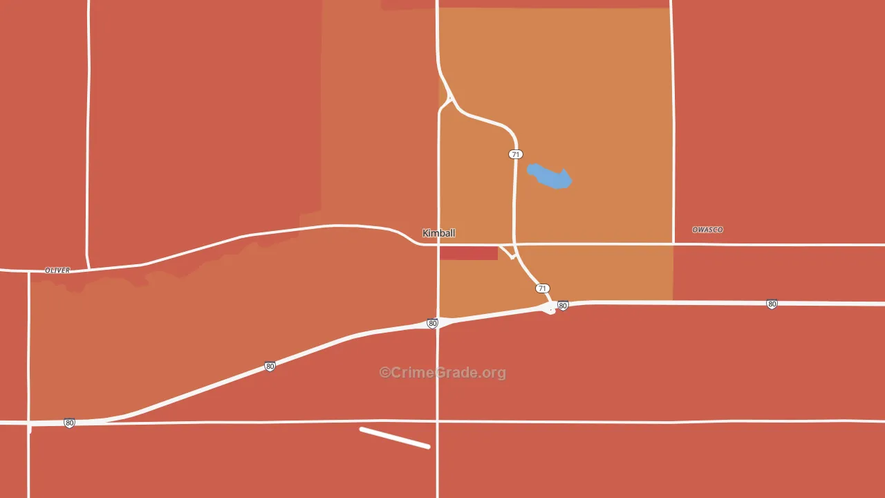69145, NE Map of Drug-Related Crime Rates