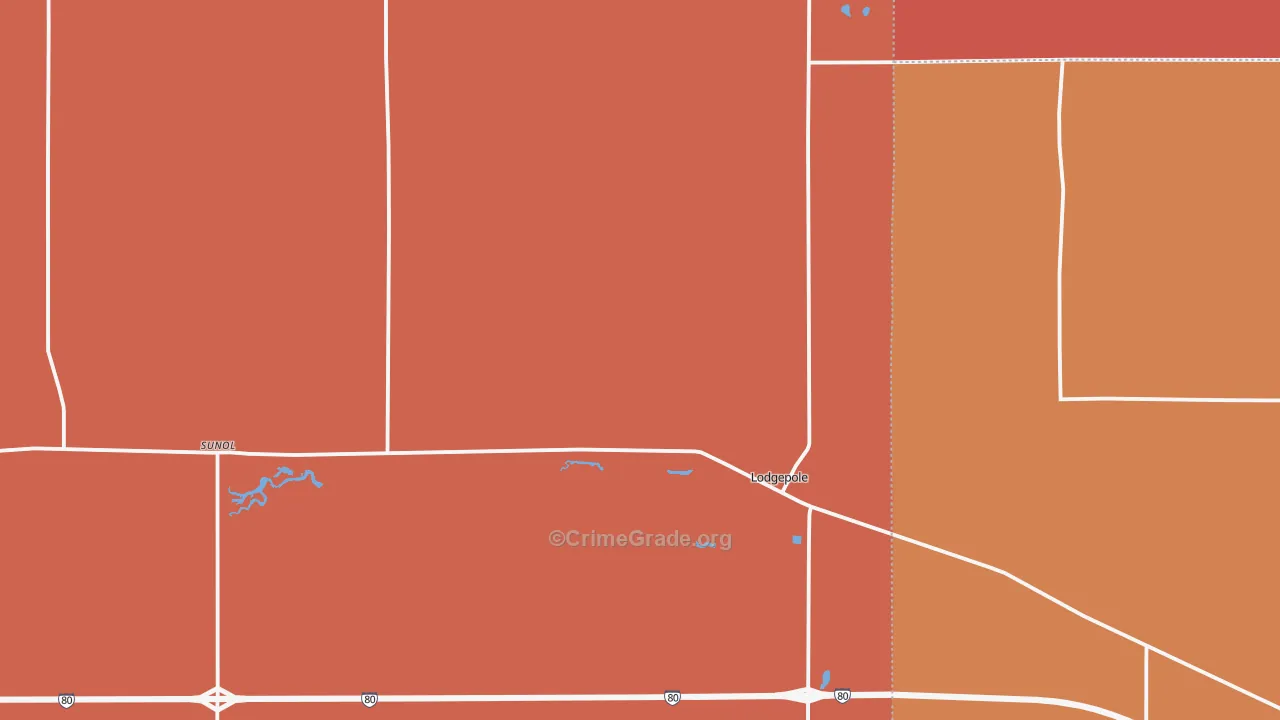 69149, NE Map of Drug-Related Crime Rates