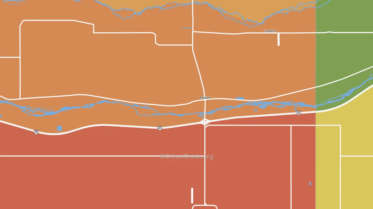 69155, NE Map of Drug-Related Crime Rates