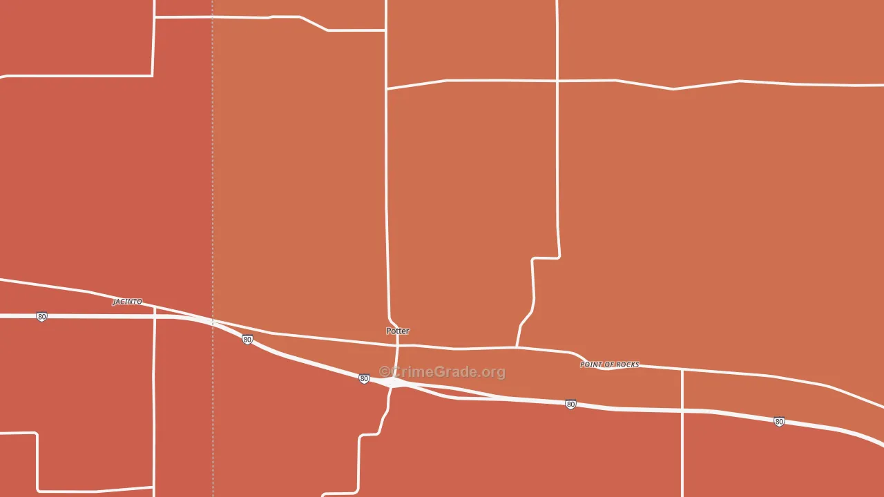 69156, NE Map of Drug-Related Crime Rates