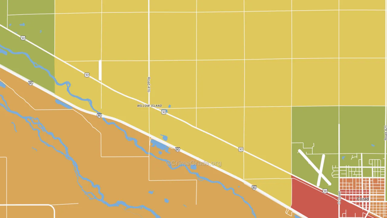 69171, NE Map of Drug-Related Crime Rates
