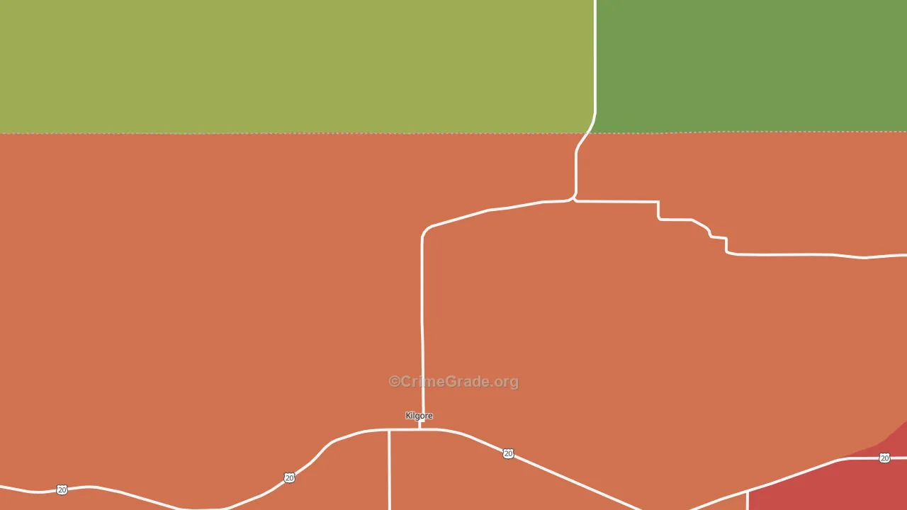 69216, NE Map of Drug-Related Crime Rates
