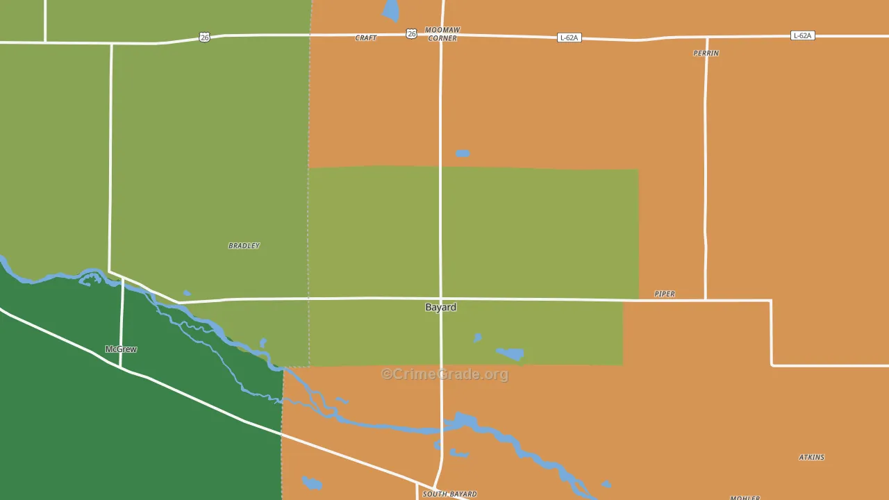 69334, NE Map of Drug-Related Crime Rates