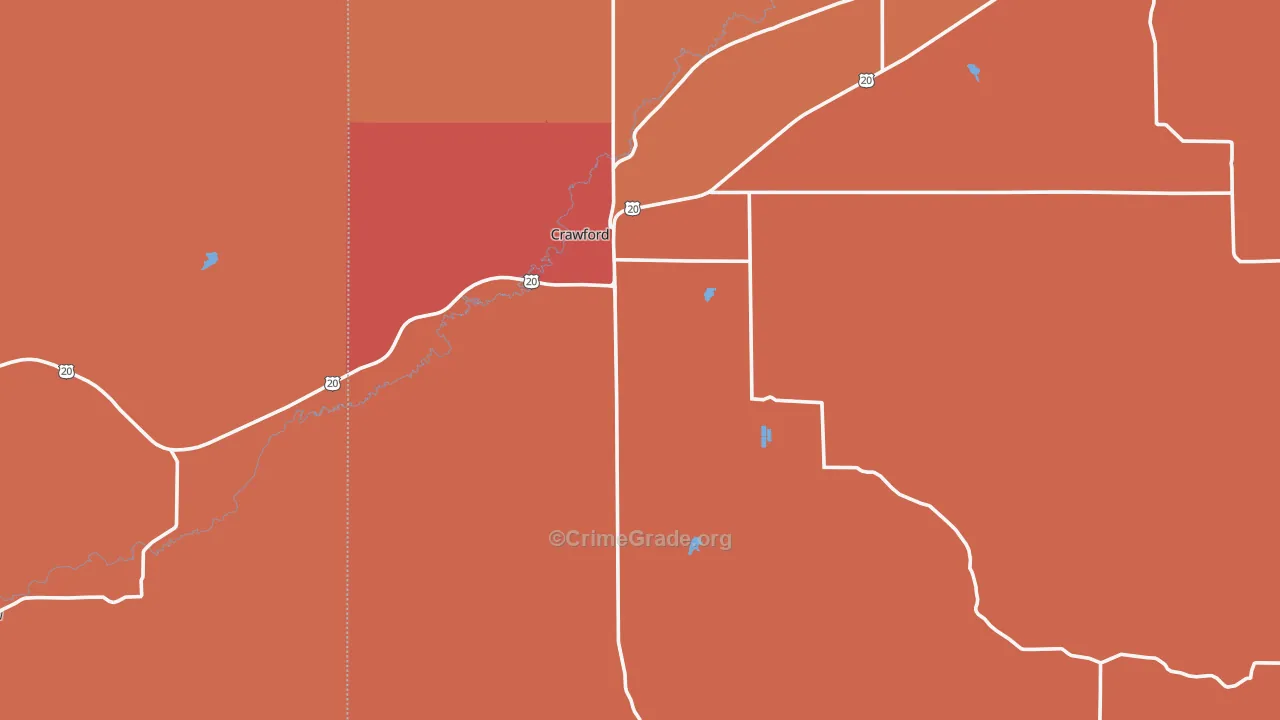 69339, NE Map of Drug-Related Crime Rates
