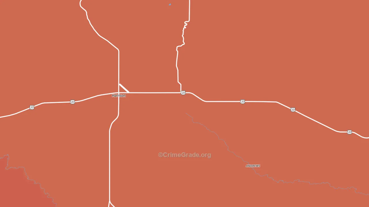 69346, NE Map of Drug-Related Crime Rates