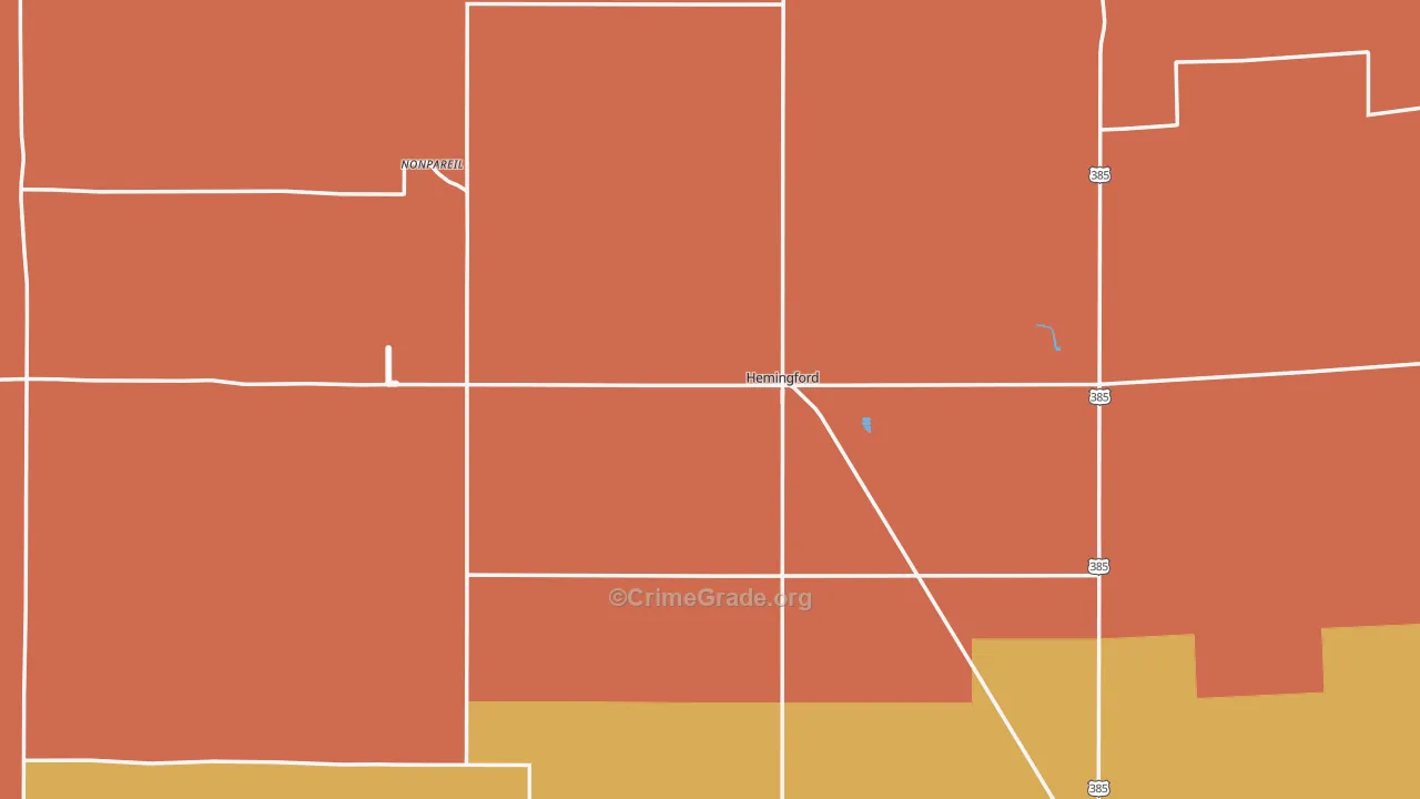 69348, NE Map of Drug-Related Crime Rates
