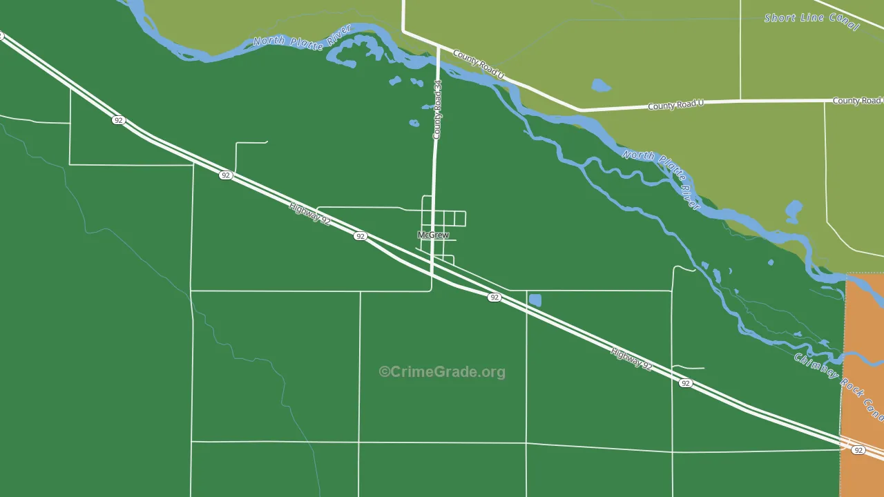 69353, NE Map of Drug-Related Crime Rates