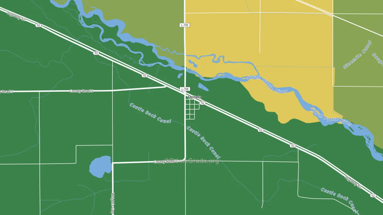 69355, NE Map of Drug-Related Crime Rates