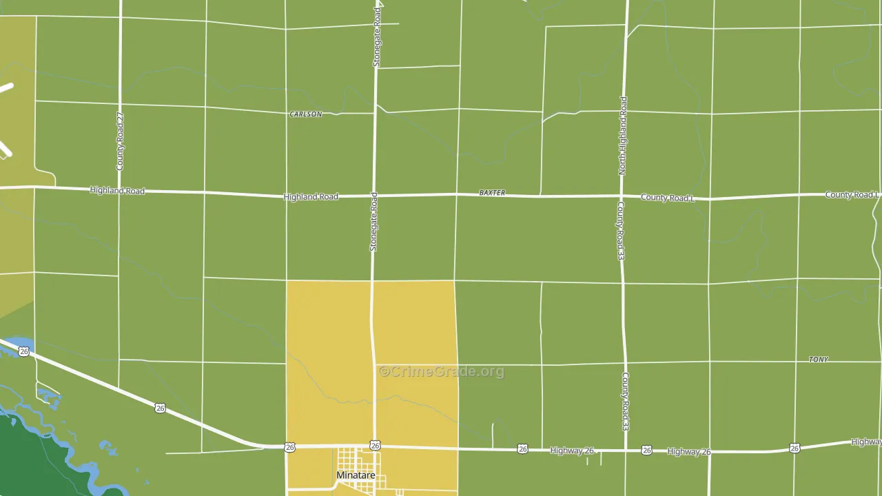 69356, NE Map of Drug-Related Crime Rates
