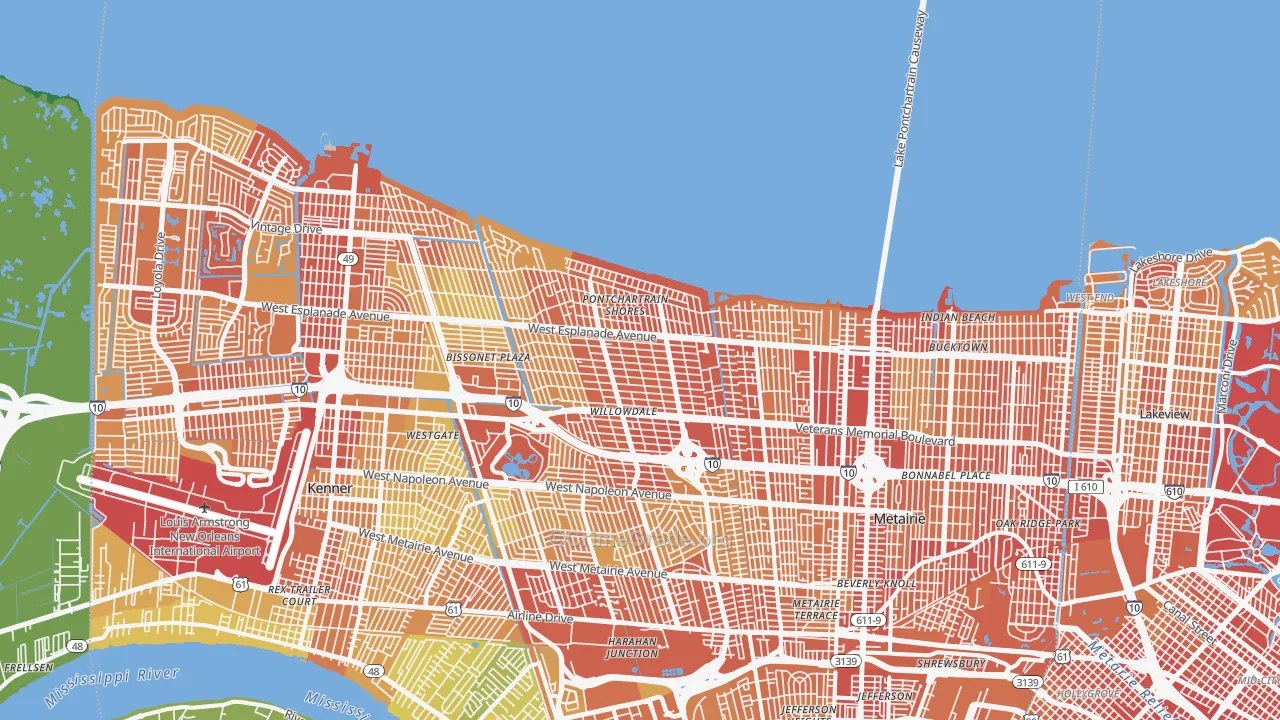 70006, LA Map of Drug-Related Crime Rates