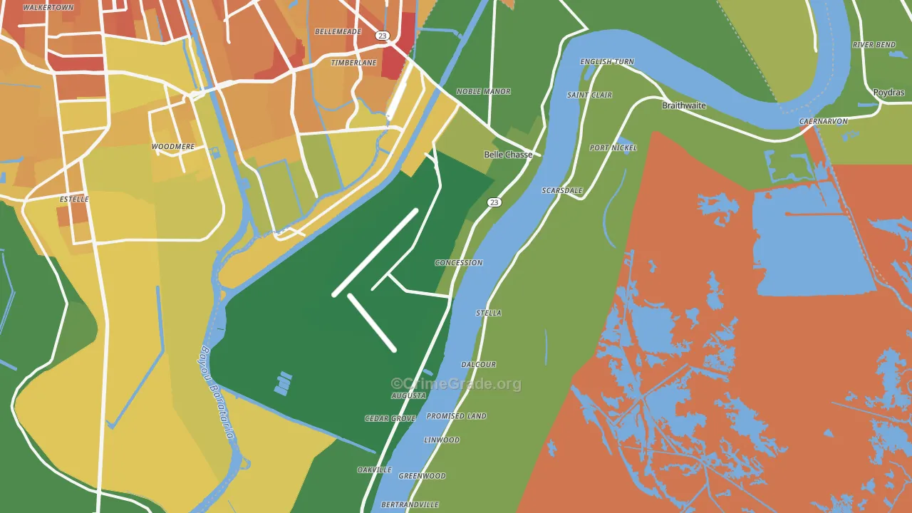70037, LA Map of Drug-Related Crime Rates