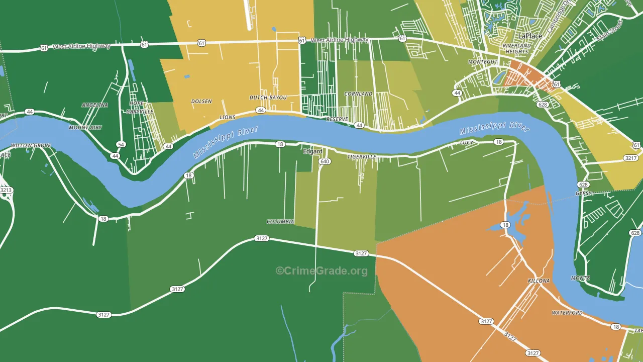 70049, LA Map of Drug-Related Crime Rates