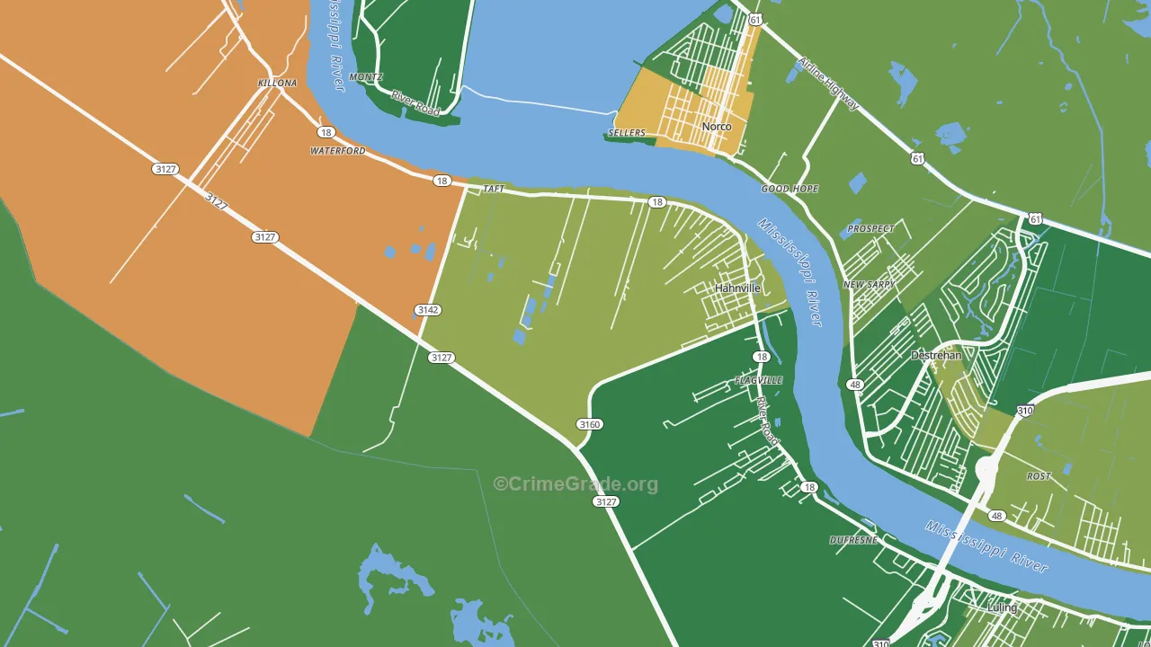70057, LA Map of Drug-Related Crime Rates