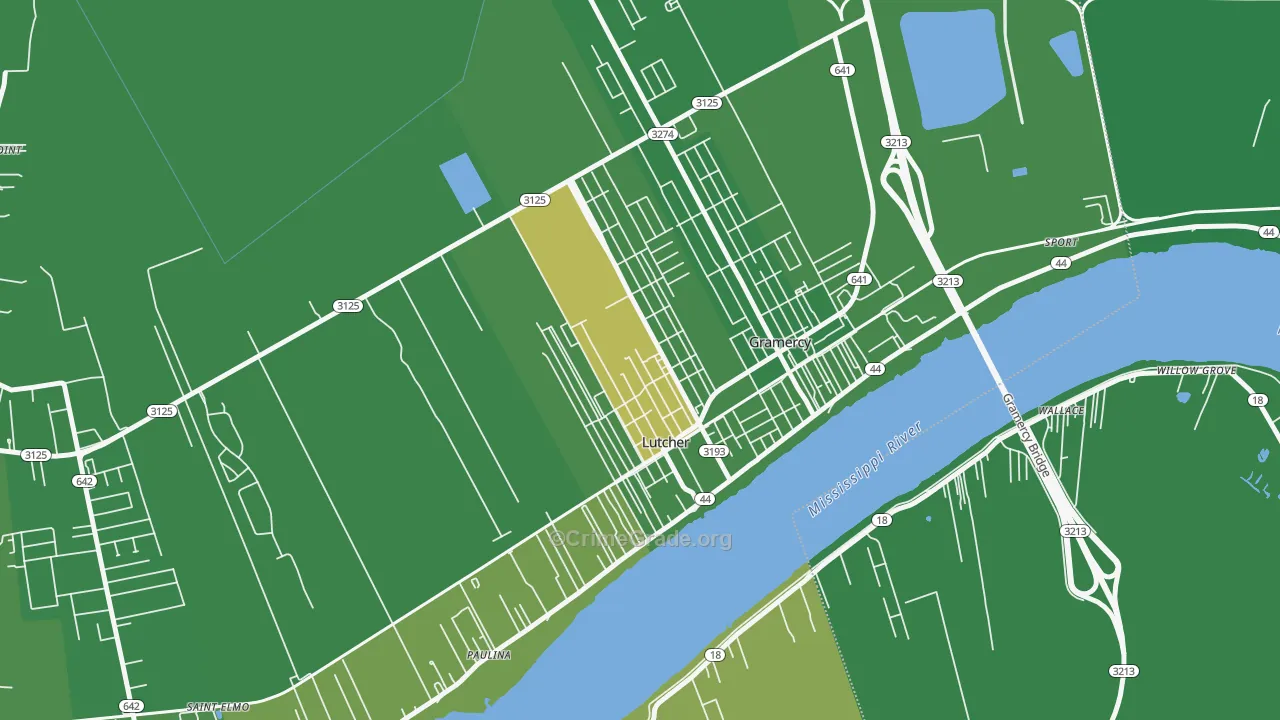 70071, LA Map of Drug-Related Crime Rates