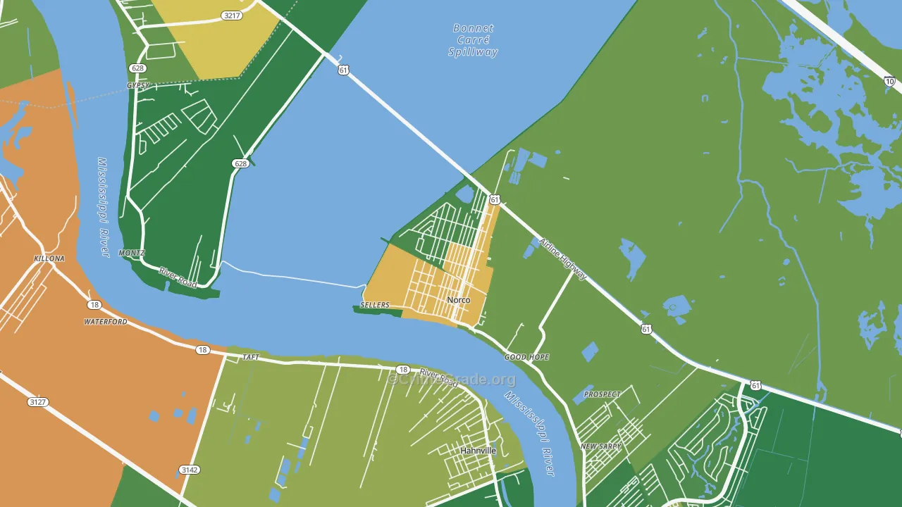 70079, LA Map of Drug-Related Crime Rates