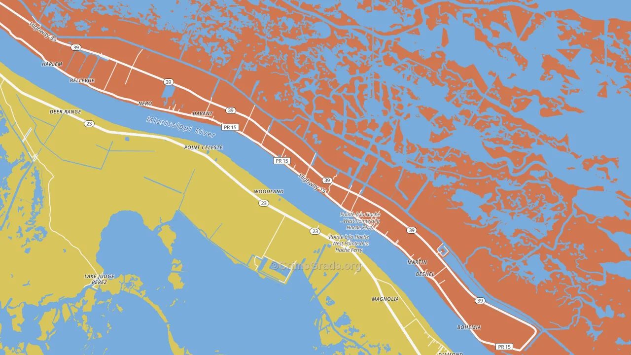 70082, LA Map of Drug-Related Crime Rates