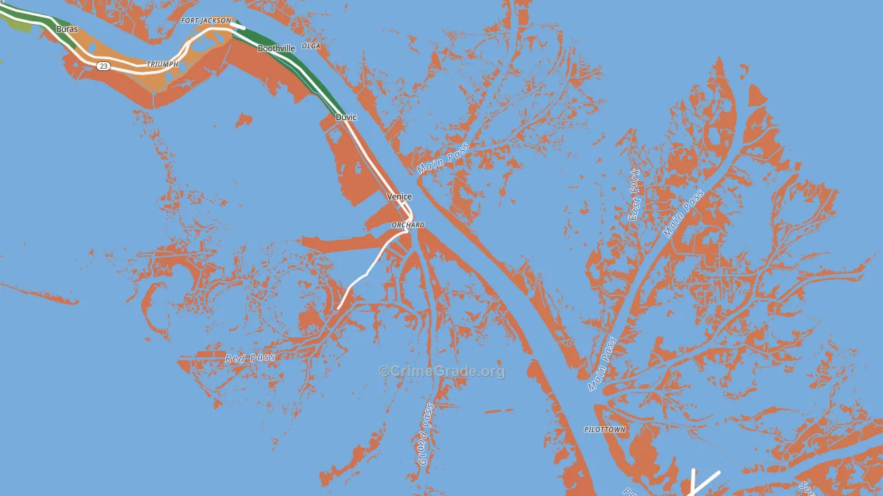 70091, LA Map of Drug-Related Crime Rates