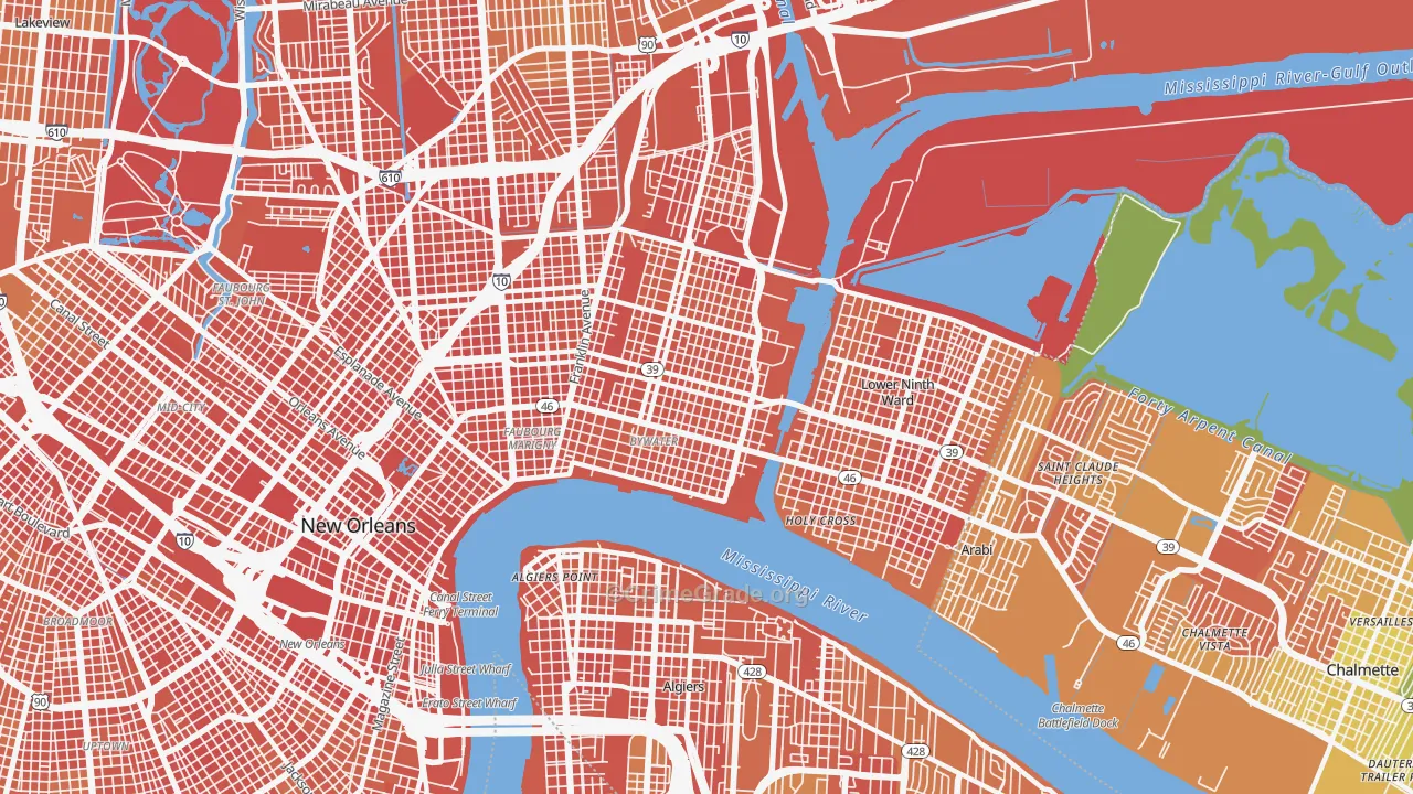 70117, LA Map of Drug-Related Crime Rates
