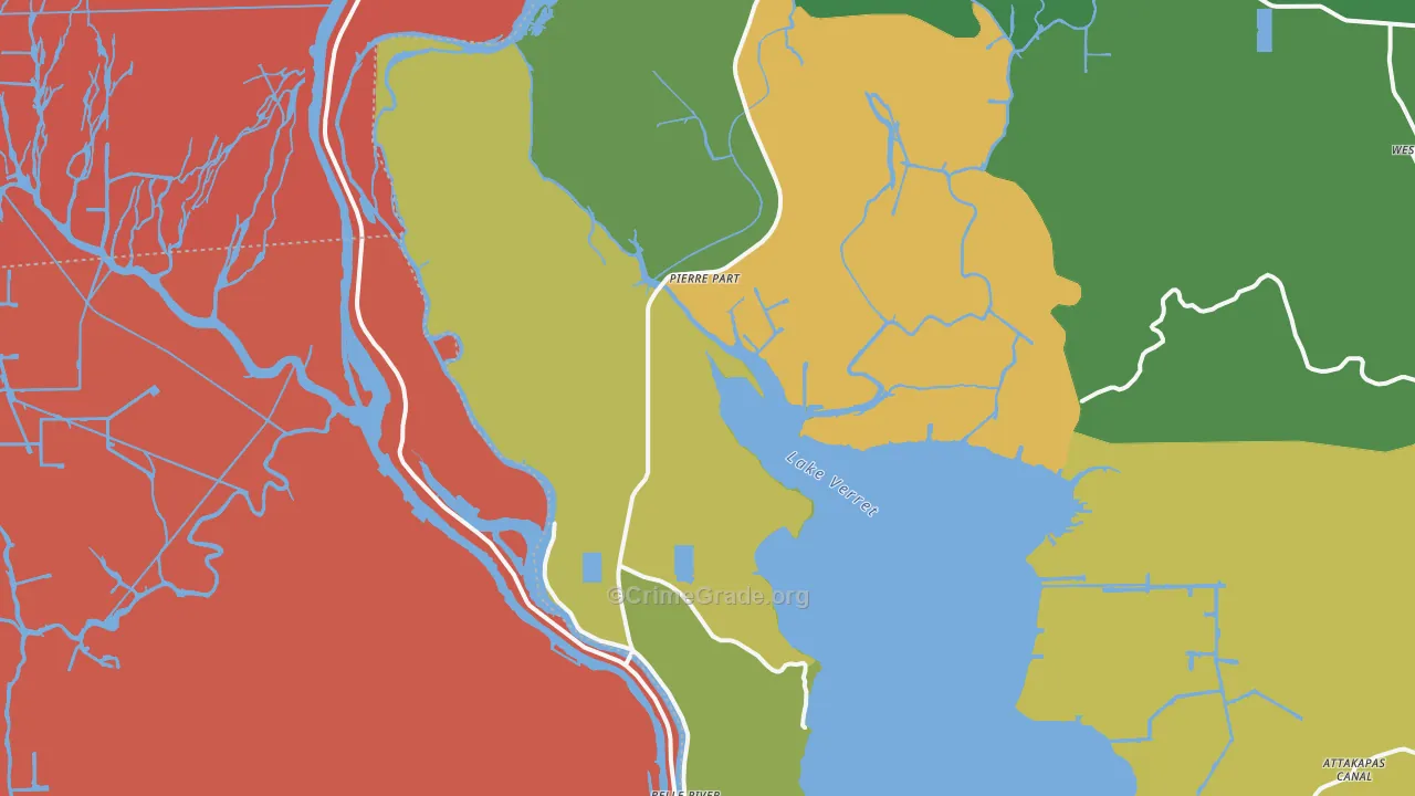 70339, LA Map of Drug-Related Crime Rates