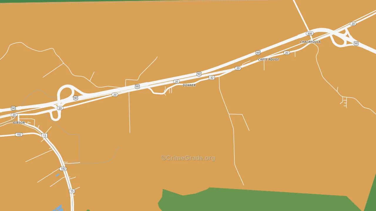 70352, LA Map of Drug-Related Crime Rates