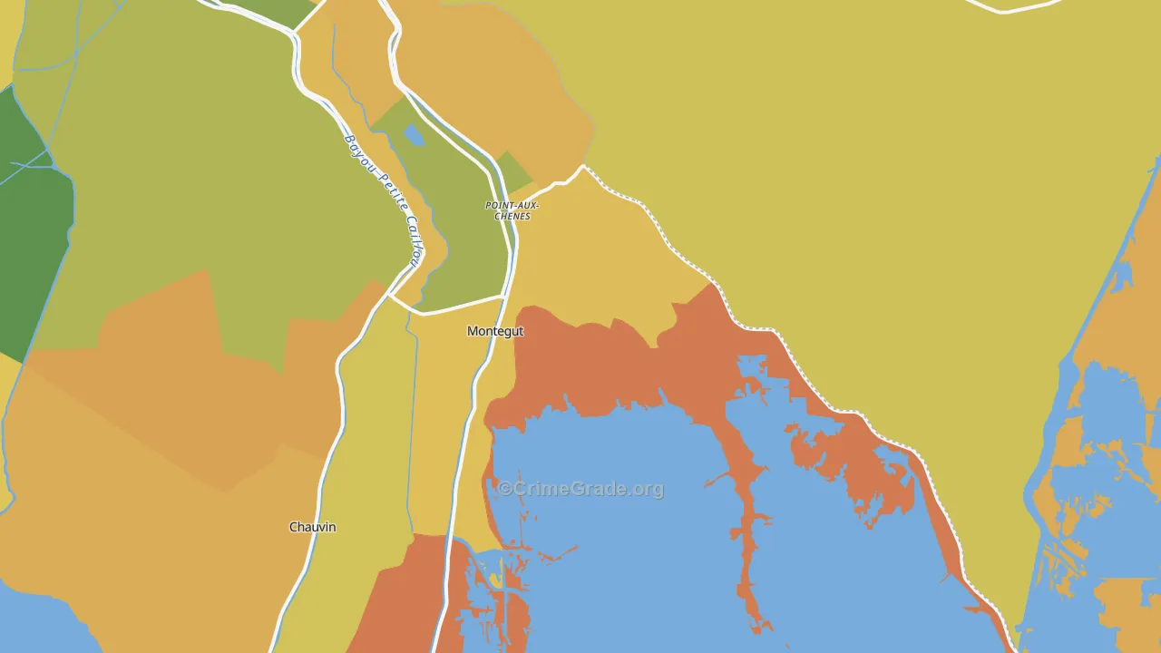 70377, LA Map of Drug-Related Crime Rates