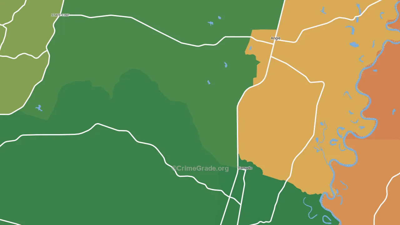70426, LA Map of Drug-Related Crime Rates