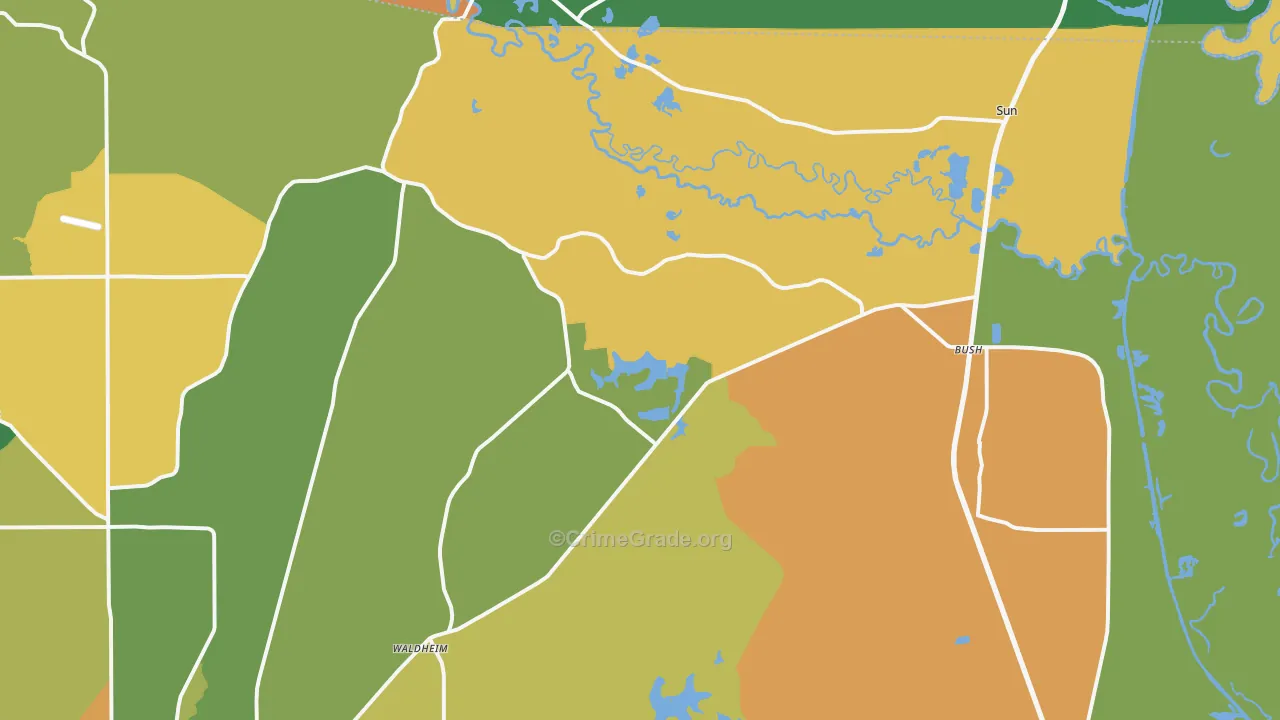 70431, LA Map of Drug-Related Crime Rates